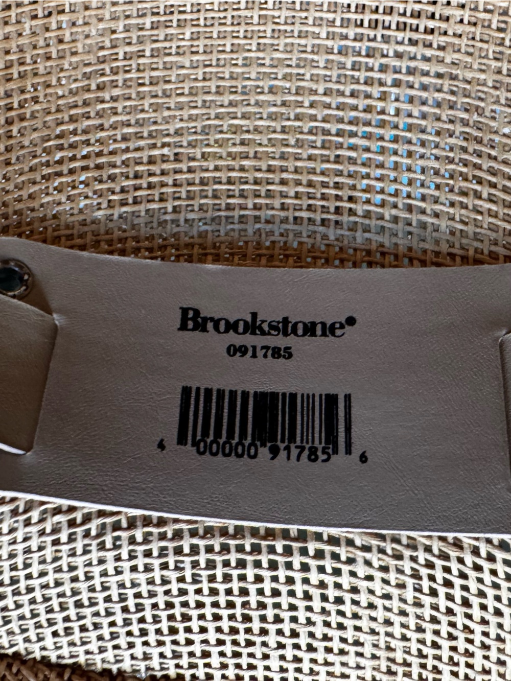 Brookstone Adjustable Safari Hat Pith Helmet Straw Sun Woven Mesh Made in USA - Picture 10 of 11